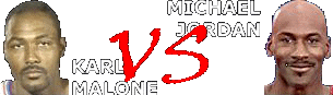 Karl Malone vs Michael Jordan
